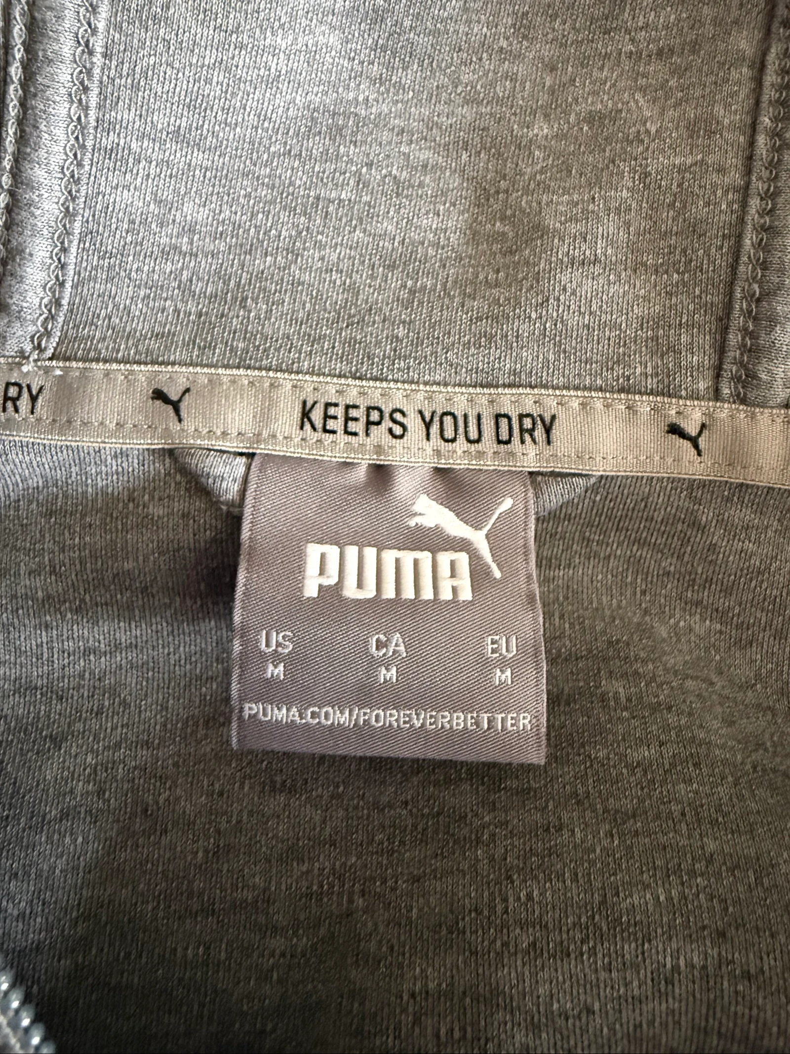 Men's gray Puma M hooded sports jacket – Streetwear – Very good condition – photo 5